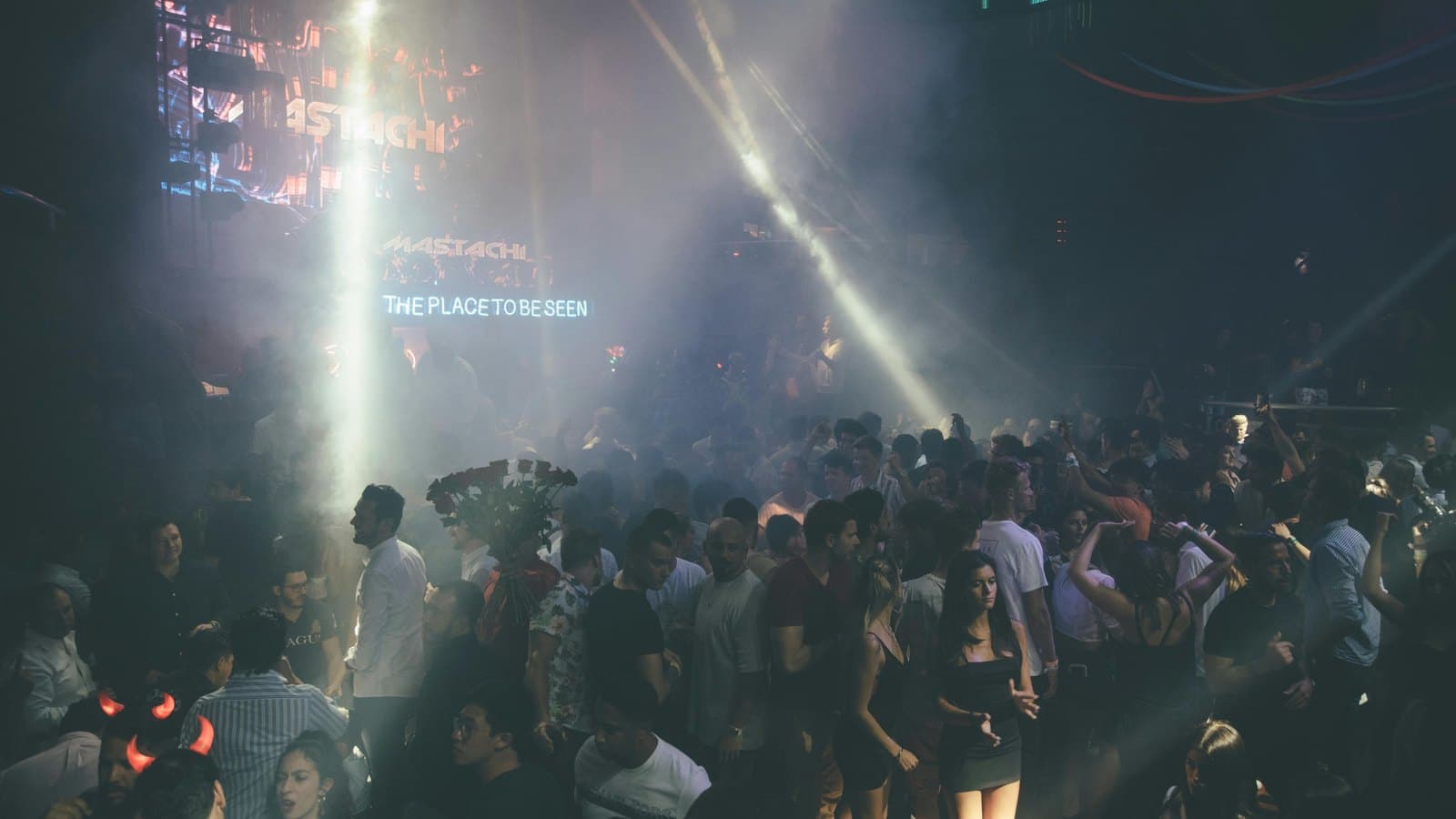 Entrance line outside a Las Vegas nightclub
